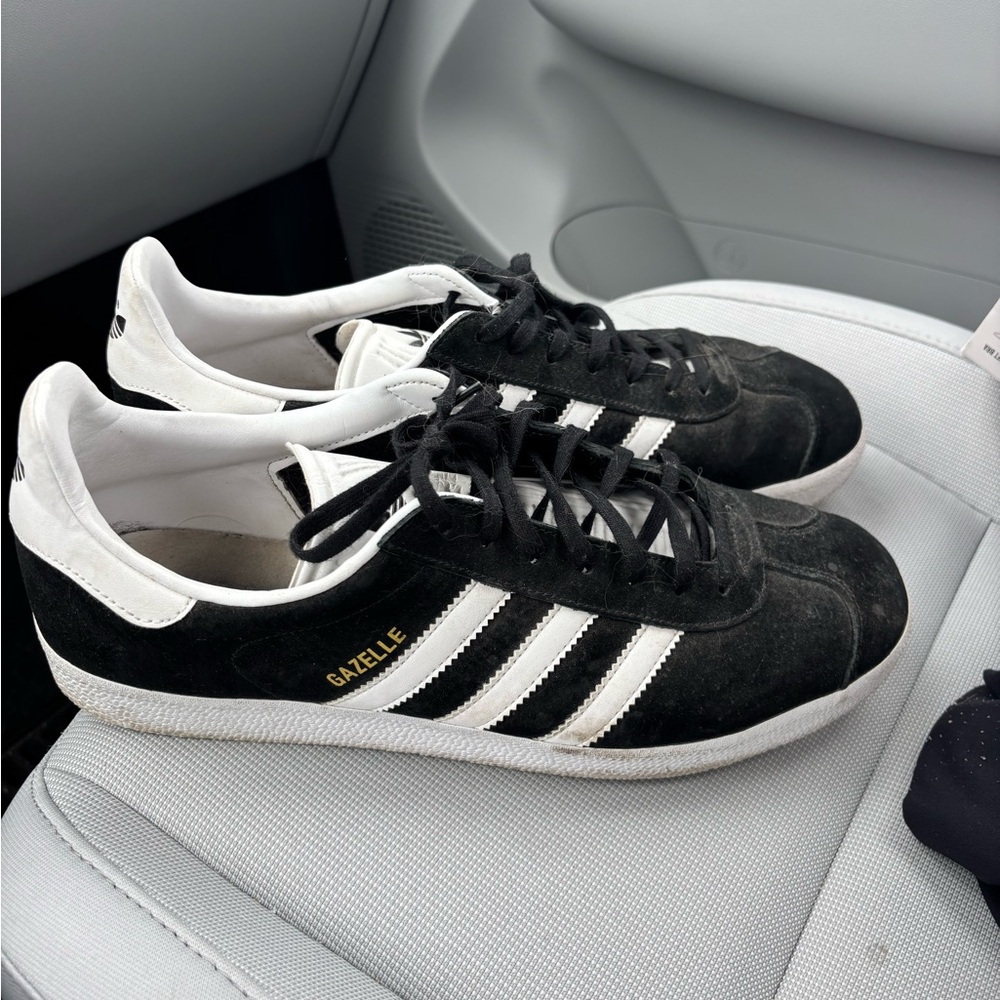 Adidas Gazelle Black White Sneakers